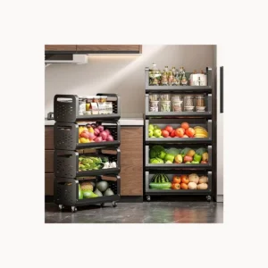 Chariot de rangement 5 niveaux sur roulettes – Cuisine & maison