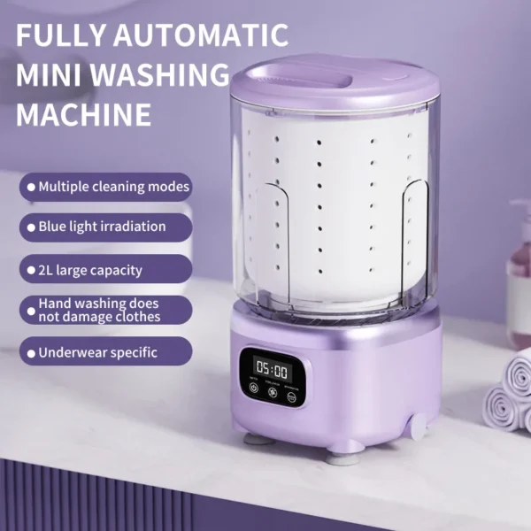 Mini machine à laver portable pour sous-vêtements